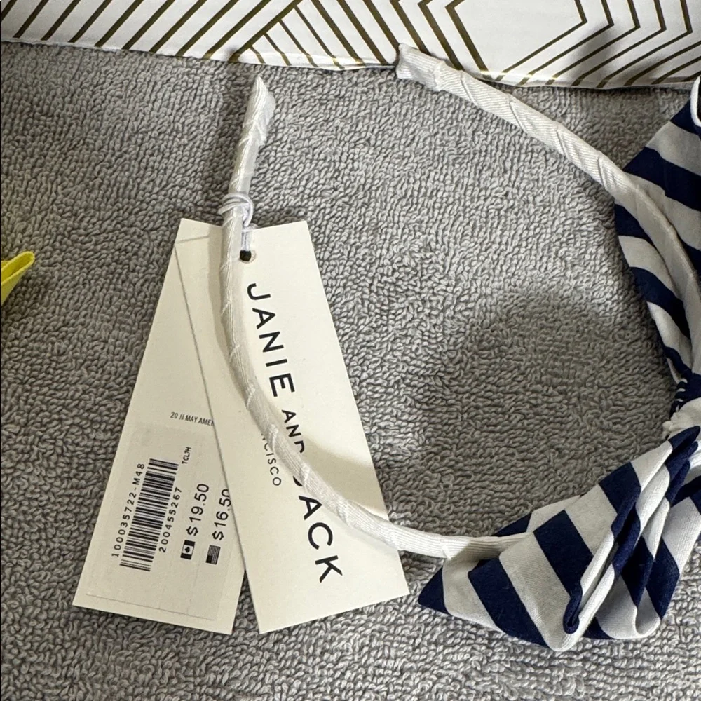 Janie and Jack headbands NWT Blue Sunglasses with Yellow and Navy‎ Headbands